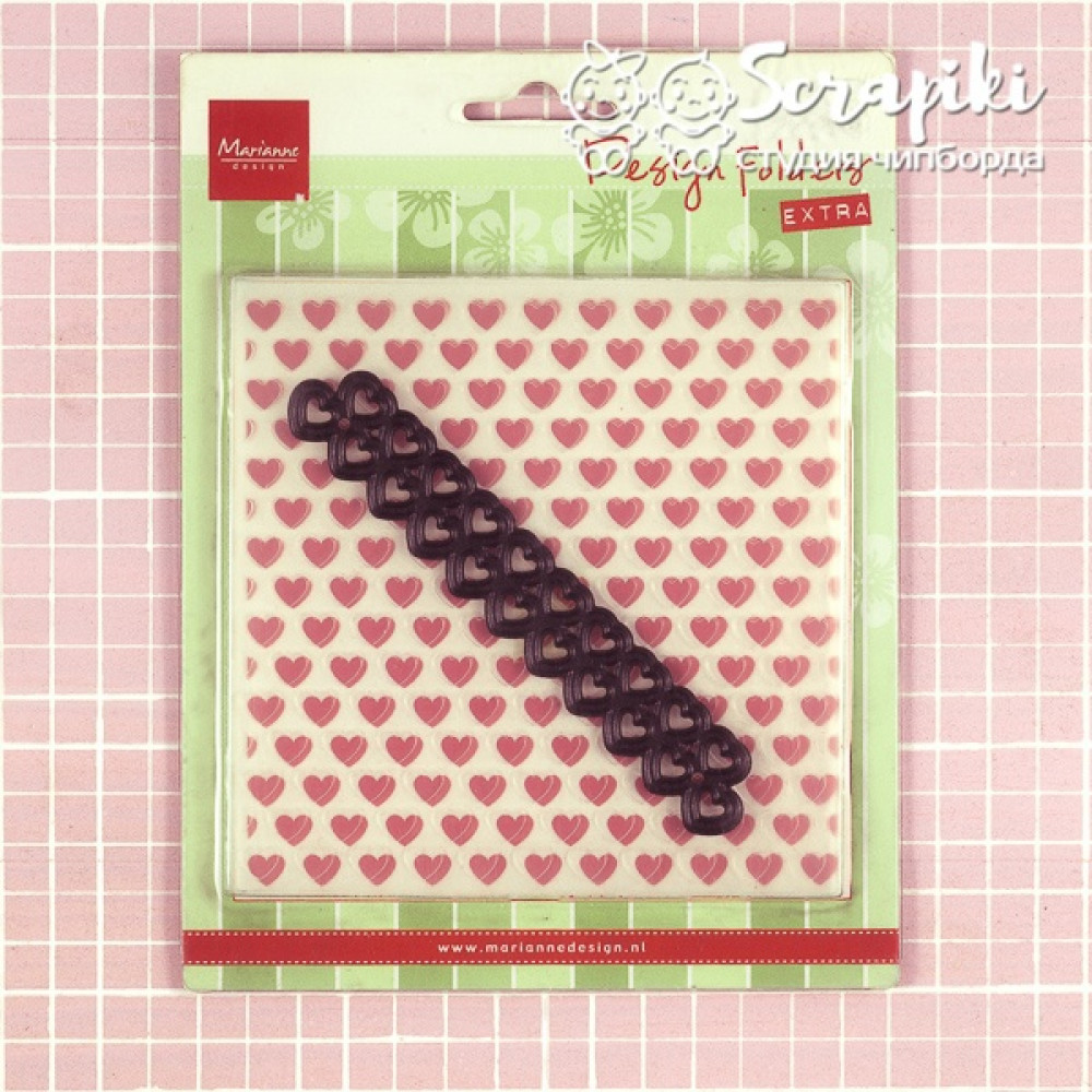 2569CU, Нож для вырубки + Папка для тиснения Marianne design