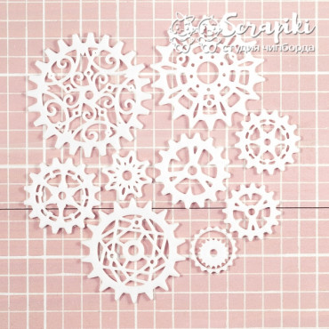 3415PC, Набор Шестеренки (большие), 10 шт