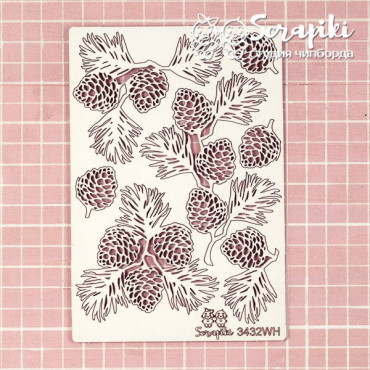 3432WH, Набор 'Шишки на ветке'
