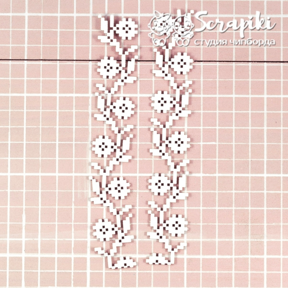 3364BA, Set of Borders, 'Embroidery'